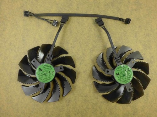 Para wentylatorów wentylator chłodnicy do Gigabyte RX570 580 470 480 GTX1060 1070 T129215SU 88mm - Zdjęcie 2 z 3