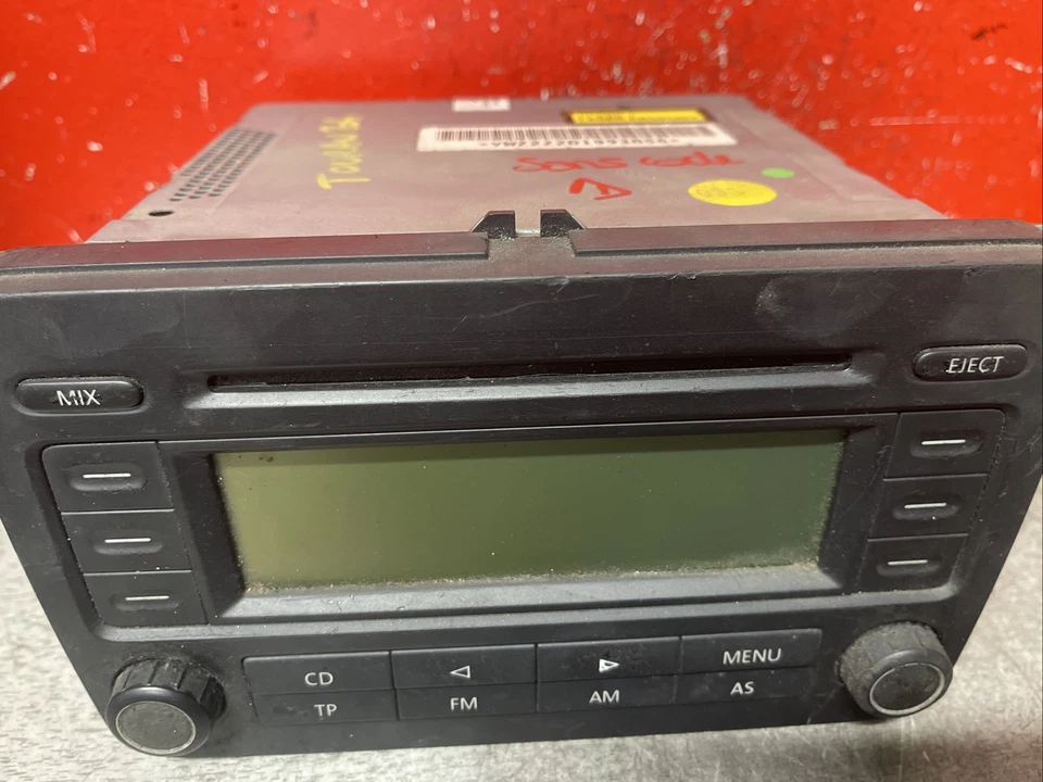 Autoradio CD Poste Auto Radio Origine Volkswagen Touran 1K0035186G SANS Code ❌ - Photo 3/4