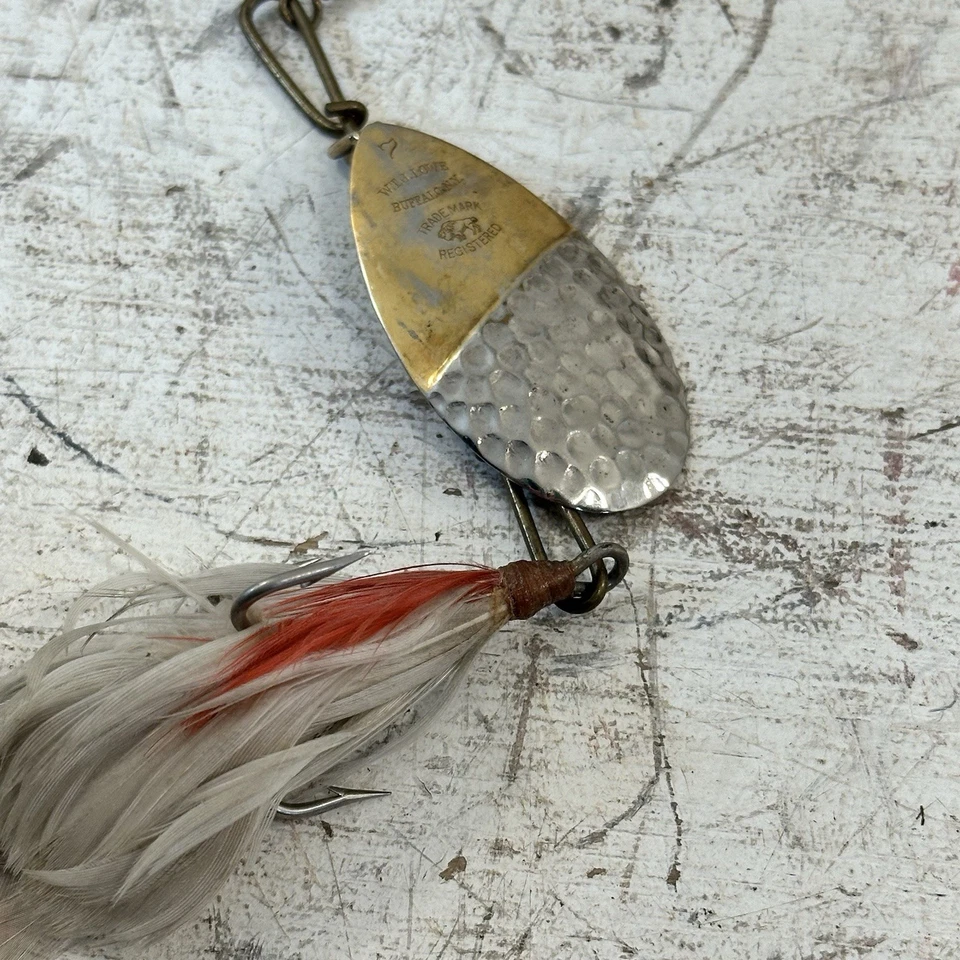 Lot Of 4 Vintage W.T.J. Lowe Buffalo NY Musky Pike Bass Spinner Fishing Lures - Image 3 of 4