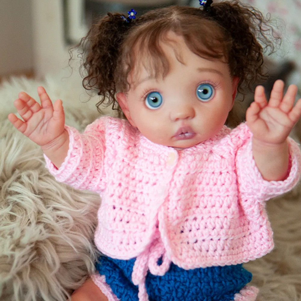 Baby Hair Patterns Painted Hair Reborn Lisa 22 Inch Reborn Doll