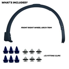 Primer RH Front Wheel Arch trim PDC for Land Rover Discovery Sport park assist