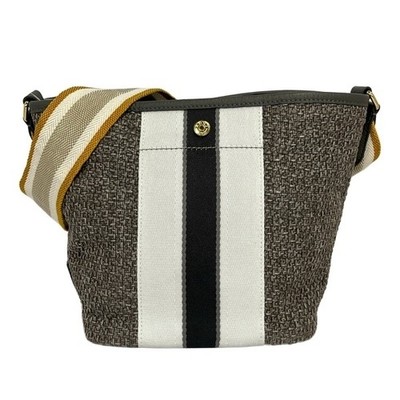 Accessoiresdemademoiselle Admj Shoulder Bag - Leather Gray White Multi
