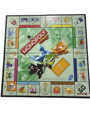 Monopoly Junior Board Game 2013 Replacement Board Plus Game Instructions