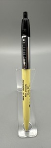 VTG Paper Mate Tri-Tone 98 Ad Sales Pen Double Heart USA Black Silver RARE 1195