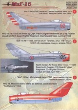 Print Scale Decals 1/72 MIKOYAN MiG-15 FAGOT Russian Jet Fighter