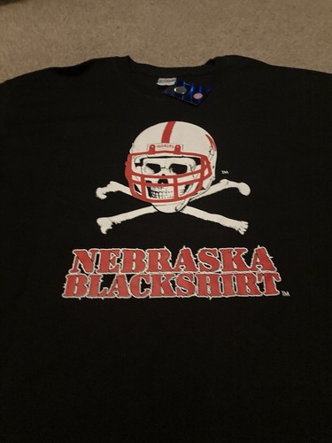2 Nebraskas Blackshirts Cornhusks XL T-Shirts Herren schwarz Tees NCAA Football - Bild 8 von 13