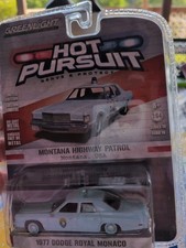 Greenlight Hot Pursuit Montana Highway Patrol 1977 Dodge Royal Monaco Police 