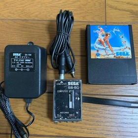 SEGA SG-1000 Console With Software AC Adapter Controller Tested & Working Good