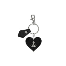 Vivienne Westwood Mirror Heart Orb Keyring Black