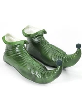 Green Elf Adult Costume Shoes - Std One-Size (up to Shoe Size 10.5M)
