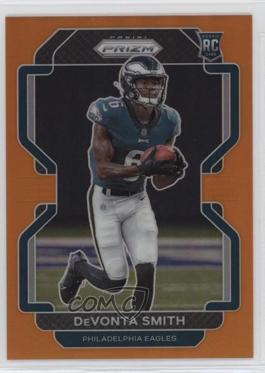 2021 Panini Prizm Rookie Orange Prizm 245/249 DeVonta Smith #335 Rookie RC 10qe
