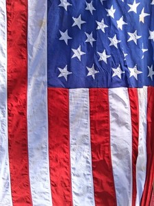 Vintage Valley Forge Company American Flag 50 Stars 5x9 1/2 ft Hand Sewn Cotton
