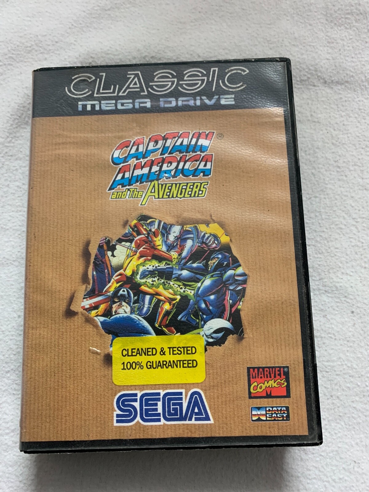 Captain America and The Avengers Sega Mega Drive game, boxed with manual