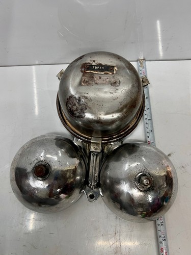 Campana de barco alarma industrial doble gong marino a prueba de salpicaduras diseño retro marítimo - Imagen 8 de 10