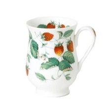 Teetasse Alpine Strawberry Erdbeeren Elenore Roy Kirkham Becher 0,35 L