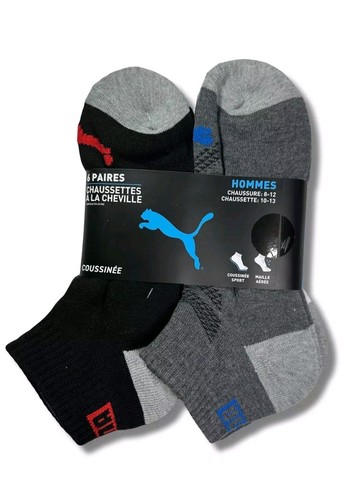 PUMA SOCKS MEN'S - QUARTER CREW - SIZE 10-13 - PACK 6 - Picture 19 of 56