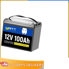 12V 100AH Lithium Battery Rechargeable LiFePO4 15000 Deep Cycle Grade A Cells RV