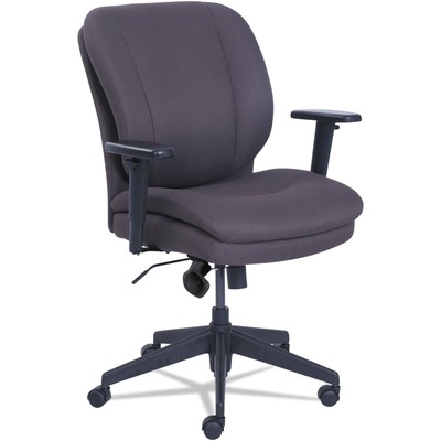 SertaPedic Cosset Ergonomic Task Chair, 275lbs, Gray 48967B