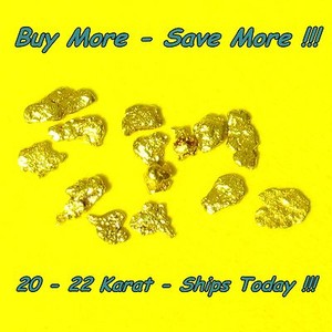 .100 Gram Natural Raw Alaskan Placer Gold Nugget Flake Paydirt Fines From Alaska