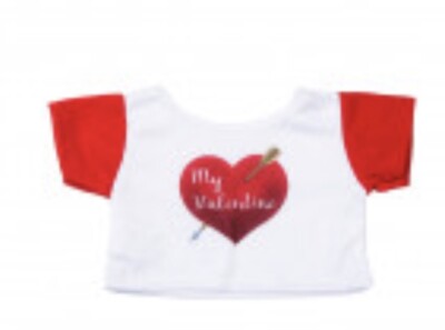 My Valentine T-Shirt 16'' Teddy Kleidung Outfit Fit Build a Bear Valentinstag