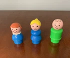 Fisher Price Little People Lot 3 Figures Vintage 80s 90s Women Man