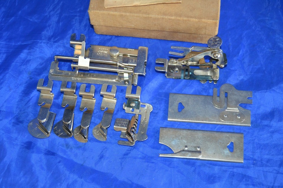 ATTACHMENTS W/BOX NEW HOME & WHITE ROTARY SEWING MACHINES ORIGINAL USED