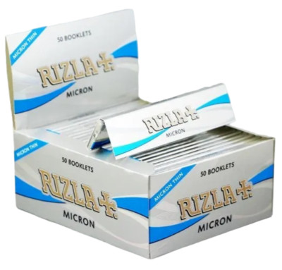 Rizla silber Mikron dünn Kingsize schmale Zigarette rauchende Rollenpapiere Königsgröße
