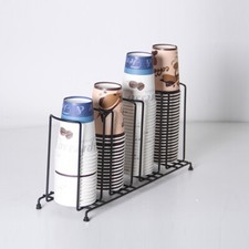 4 Stacks Pappbecher Dispenser Tasse Deckel Halter Getr&auml;nk Stand Buffet