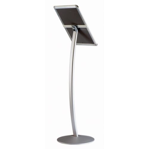 Supporto insegna curva piedistallo ristorante menù tavola da pavimento 11x17" argento - Foto 14 di 21