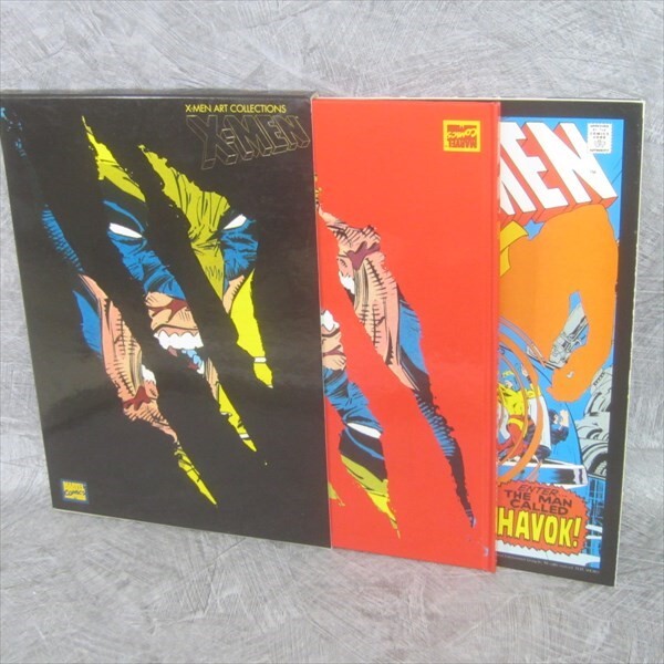X-MEN ART COLLECTIONS 2冊セット X-MEN Art Collections Set Book +Illustrated Sheet Marvel Japan