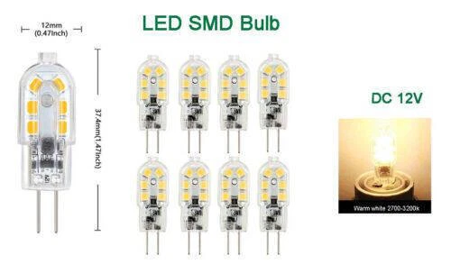 8 X G4 LED Lampe 5W 12V DC Warmweiß Kapsel Leuchtmittel SMD Stiftsockel Birne - Bild 4 von 4
