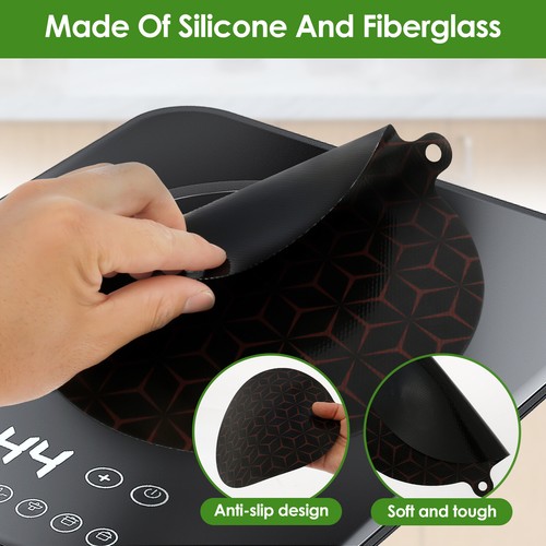 4Pcs Thermochromic Silicone Induction Cooktop Mat Nonslip Induction guoOh - Picture 3 of 12