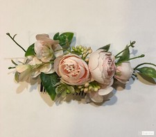 1 Pc of Artificial Silk Flower Rose Bridal Wedding Hair Slide Comb