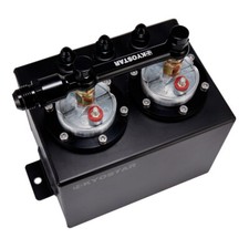 Dual Fuel Surge Tank 3l Kit With An10 Fuel Rail 2 Pcs Silver 044 Fuel Pump New