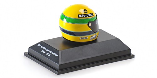 Minichamps 1:8 HELMET CASCO AYRTON SENNA WORLD CHAMPION 1990 - 540309027 - Foto 3 di 4