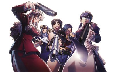 Anime black lagoon revy balalaika shenhua eda roberta Playmat Game