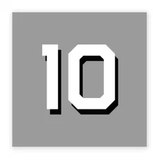 10 Hull Number Decal - US Navy Ship Decal - Model Kit Decal - USN Veteran Decal