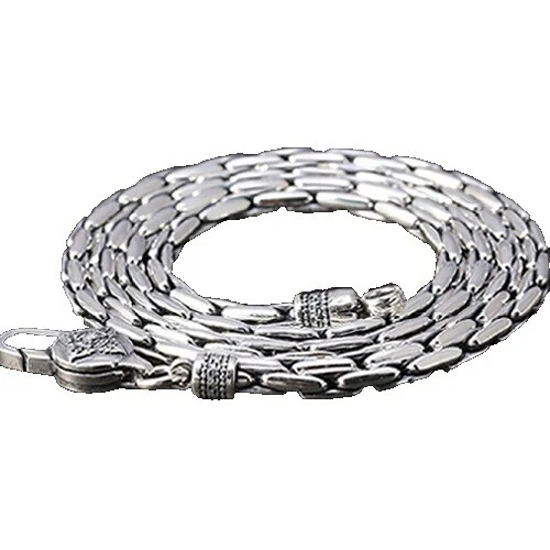 Hueso de Cadena Collares y colgantes de plata de ley para hombres