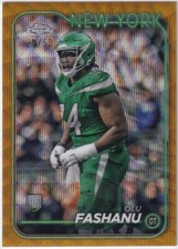 2024 Topps Chrome Football Olu Fashanu RC Gold refractor #29/50