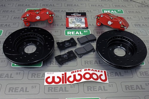 Wilwood DPHA Red Front Caliper 10.32 Drilled Rotor Kit Civic EF EG EK 90-05 - Picture 2 of 9