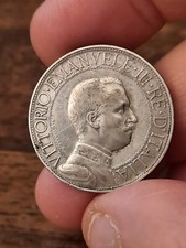 REGNO D'ITALIA 2 LIRE 1911, MOLTO RARA, A MIO PARERE BB+.