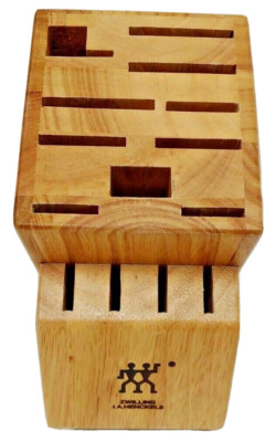 J.A. Henckels 14 Slot Wooden Knife Cutlery Storage Block Wood Block for Knifes