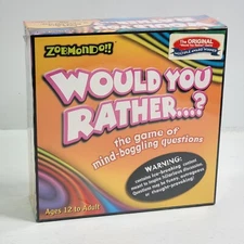 Would You Rather? Mind Boggling Questions Classic Board Game By Zoemondo Sealed!