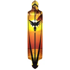 Yocaher Drop Down  Longboard Deck - Sunset  (DECK ONLY)