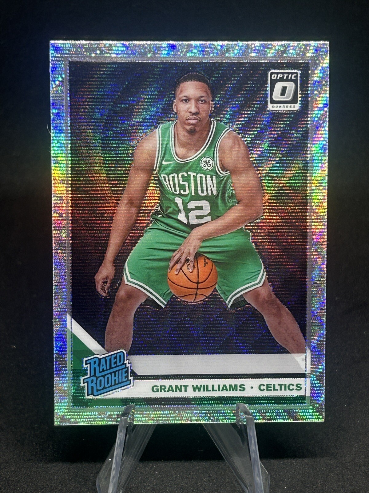 2019-20 Panini Optic Grant Williams Silver Wave RC Rookie #157 Boston Celtics