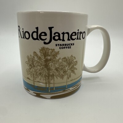 Starbucks Rio De Janeiro Global Icon City Collector Coffee Mug Cup 16Oz Original