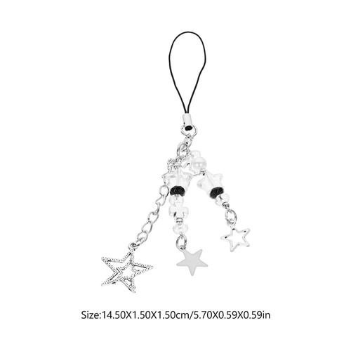 Pentagram Mobile Phone Chain Keychain Strap Lanyard for Student Charms - Zdjęcie 6 z 12