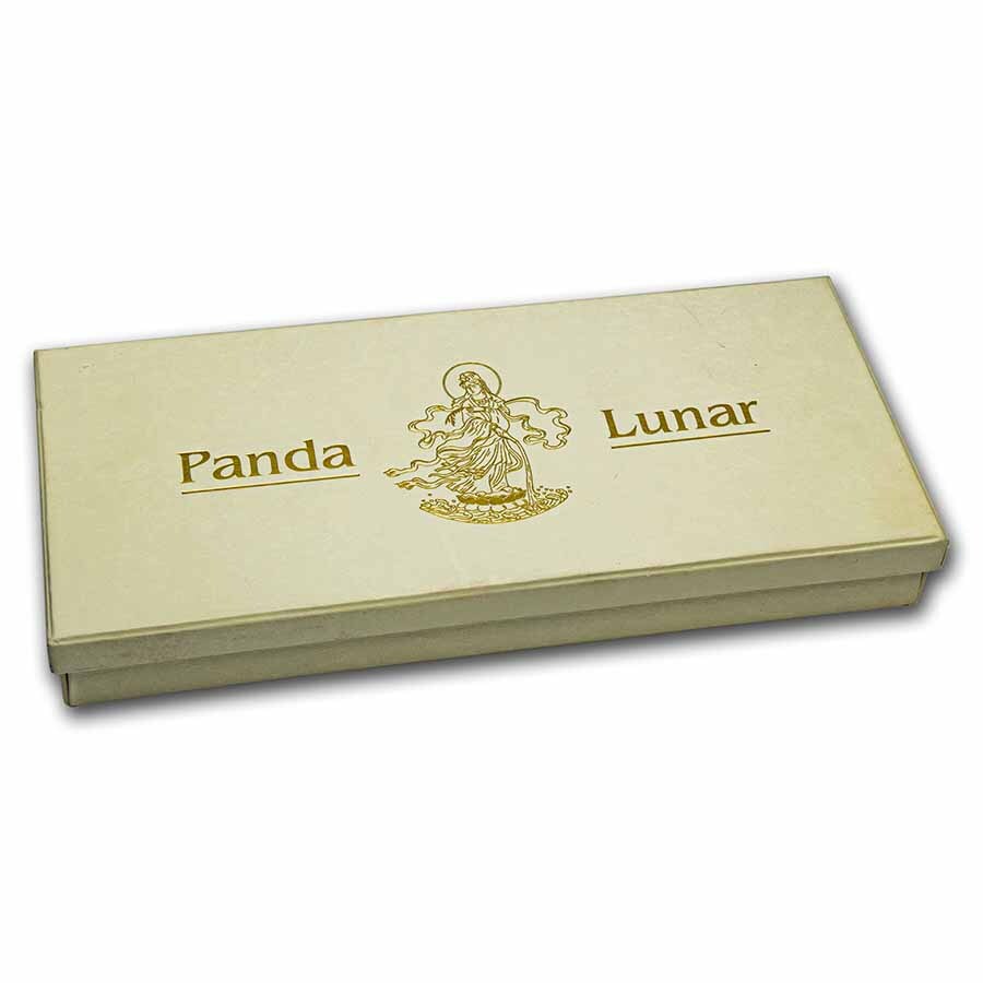 2007 China 4-Coin Bimetallic Panda/Pig Lunar Prestige Proof 2007 China 4-Coin Bimetallic Panda/Pig Lunar Prestige Proof