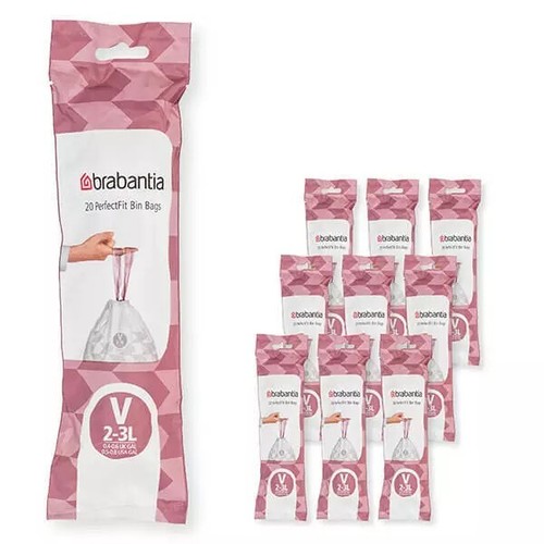 Brabantia PerfectFit Bags V 2-3 litre Multipack of 200 bags no818 - 第 1/1 張圖片