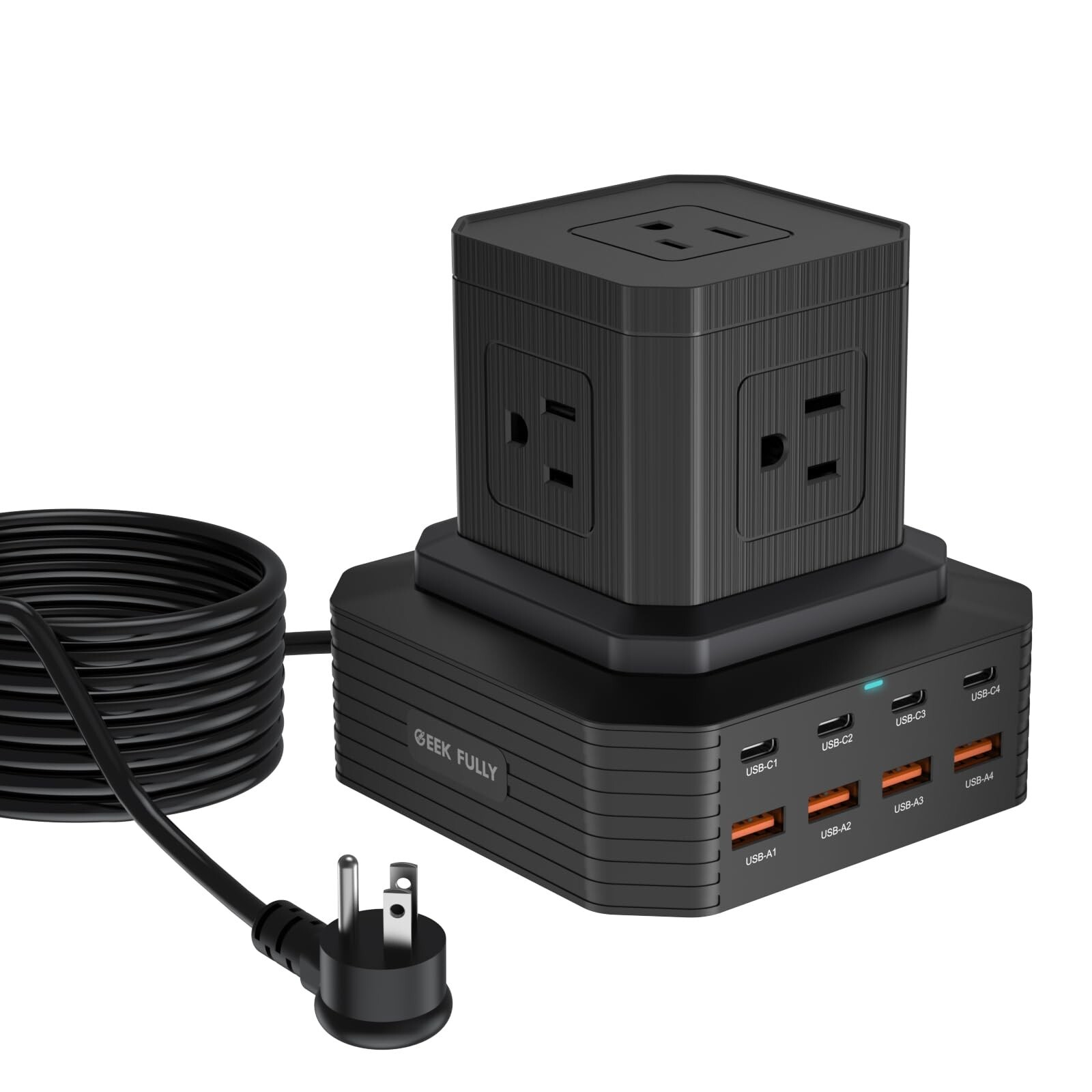 100W 13-in-1 USB C Charging Station with Surge Protector & 6.6ft Cord-image